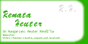 renata heuter business card